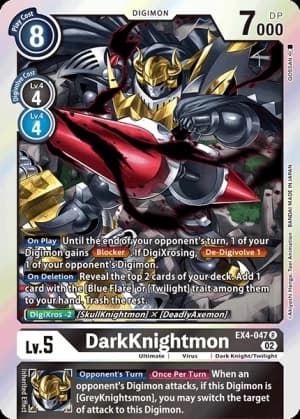 DarkKnightmon — Alternative Being Booster Digimon Card Game card by Akiyoshi Hongo, Toei Animation