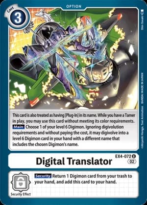 Digital Translator — Alternative Being Booster Digimon Card Game card by Shin Sasaki