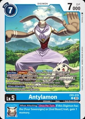 Antylamon — Animal Colosseum Digimon Card Game card by Akiyoshi Hongō, Toei Animation