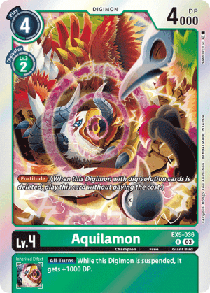 Aquilamon — Animal Colosseum Digimon Card Game card by YAMURETSU