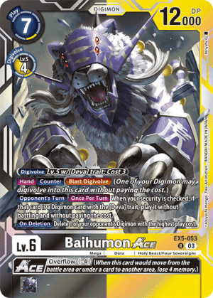 Baihumon — X Record Digimon Card Game card by Naoki Morishita
