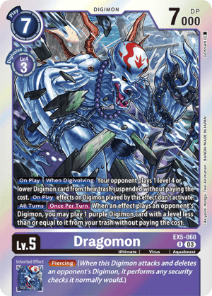 Dragomon — Animal Colosseum Digimon Card Game card by Akiyoshi Hongo, Toei Animation, BANDAI MADE IN JAPAN
