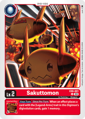 Sakuttomon — Digimon Card Game card