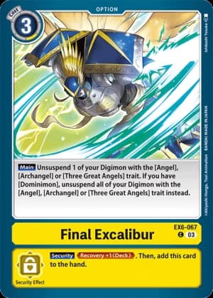Final Excalibur — Infernal Ascension Digimon Card Game card by Ishibashi Yousuke