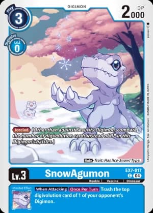 SnowAgumon — Digimon LIBERATOR