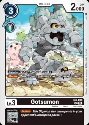 Gotsumon — Blast Ace Digimon Card Game card by Ishibashi Yosuke