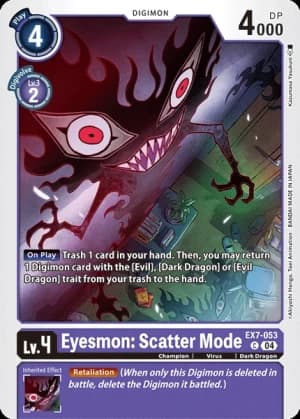Eyesmon: Scatter Mode — Digimon LIBERATOR Digimon Card Game card by Kazumasa Yasukuni