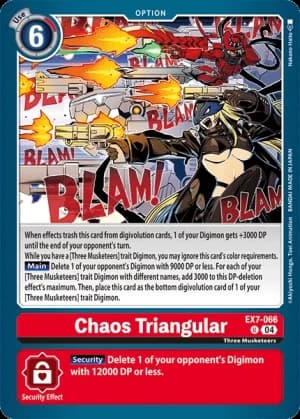 Chaos Triangular — Digimon LIBERATOR Digimon Card Game card by Nakano Haito
