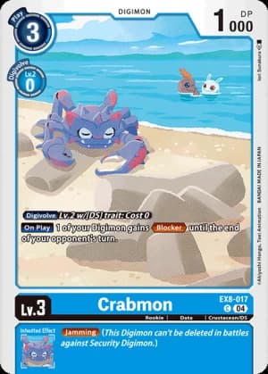 Crabmon — Chain of Liberation Digimon Card Game card by Iori Sunakura