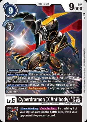 Cyberdramon (X Antibody) — Chain of Liberation Digimon Card Game card by kaz