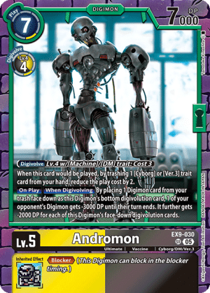 Andromon — Classic Collection Digimon Card Game card by Akiyoshi Hongō, Toei Animation
