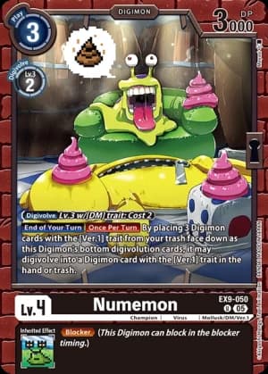 Numemon — Blast Ace Digimon Card Game card by Akiyoshi Hongo, Toei Animation