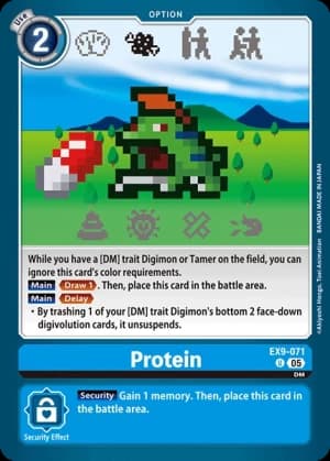 Protein — Versus Monsters Digimon Card Game card by Akiyoshi Hongo, Toei Animation