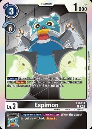 Espimon — Dawn of Liberator Digimon Card Game card by kaz
