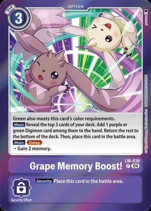 Grape Memory Boost! — Special Limited Set Digimon Card Game card by Tomohiro Nakata