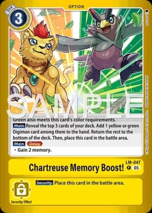 Chartreuse Memory Boost! — Limited Card Pack -Billion Bullet-