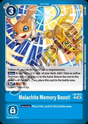 Malachite Memory Boost! — Limited Card Pack -Another Knight-