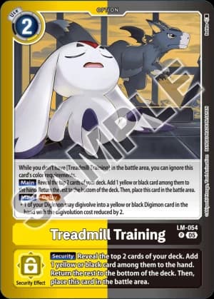 Treadmill Training — Digimon Card Game card