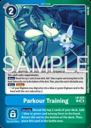 Parkour Training — Digimon Card Game card