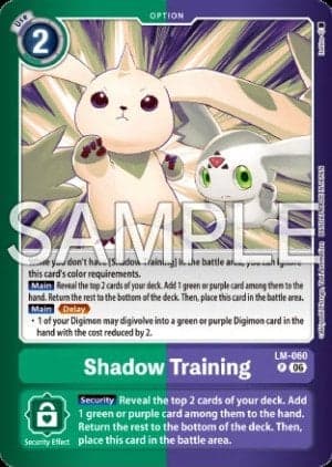 Shadow Training — Limited Card Pack -Final Crest-