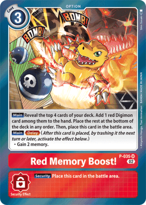 Red Memory Boost! — Digimon Promotion Cards