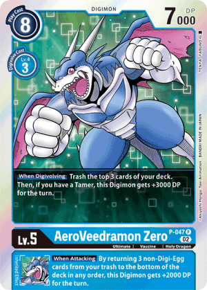 AeroVeedramon Zero — Digimon Promotion Cards Digimon Card Game card by TENYA YABUNO
