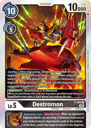 Destromon — Dimensional Phase Digimon Card Game card by Nakano Haltto