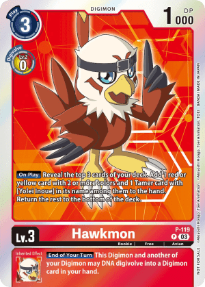 Hawkmon — Animal Colosseum Digimon Card Game card by YAMURETSU