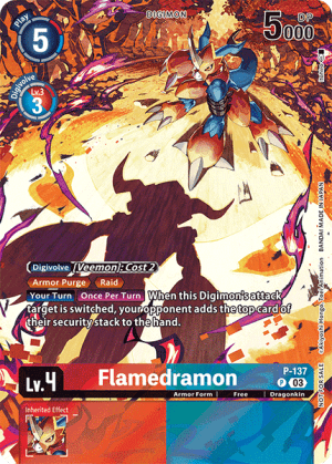 Flamedramon — Draconic Roar Digimon Card Game card by Takase