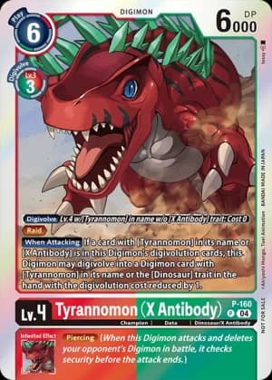 Tyrannomon (X Antibody) — Limited Card Pack -Billion Bullet-