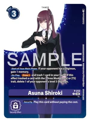 Asuna Shiroki — Time Stranger Digimon Card Game card by Nakano Haito