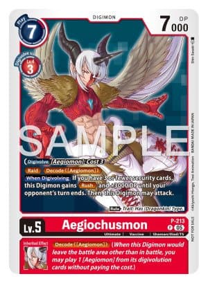 Aegiochusmon — Time Stranger Digimon Card Game card by Nakano Halllo