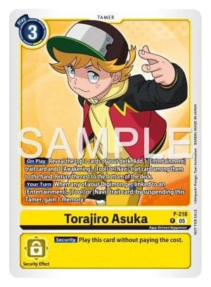 Torajiro Asuka — Cyber Eden Release Event Cards Digimon Card Game card by Akiyoshi Hongo, Toei Animation