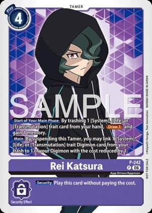 Rei Katsura — Time Stranger Digimon Card Game card by Akiyoshi Hongo, Toei Animation