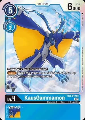 KausGammamon — Cyber Eden Digimon Card Game card by Akiyoshi Hongō, Toei Animation