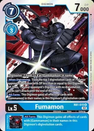 Fumamon — Resurgence Booster Digimon Card Game card by Akiyoshi Hongi, Toei Animation