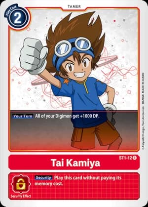 Tai Kamiya — Across Time Pre-Release Cards Digimon Card Game card by Akiyoshi Hongo, Toei Animation