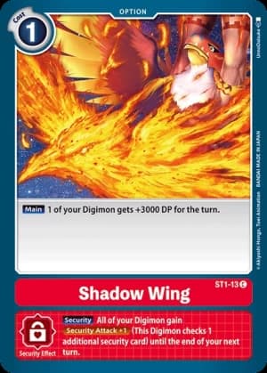 Shadow Wing — Starter Deck 01: Gaia Red Digimon Card Game card by Uno