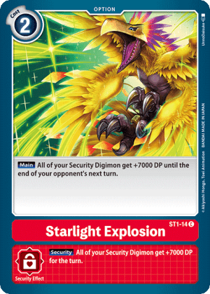 Starlight Explosion — Starter Deck 01: Gaia Red Digimon Card Game card by UnnoDaisuke