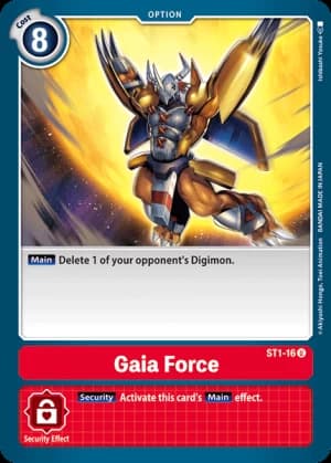 Gaia Force — Starter Deck 01: Gaia Red Digimon Card Game card by Ishibashi Yosuke