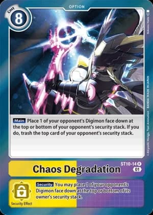 Chaos Degradation — Starter Deck 10: Parallel World Tactician Digimon Card Game card by Nakano Hiro