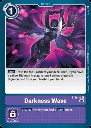 Darkness Wave — Starter Deck 10: Parallel World Tactician Digimon Card Game card by banira
