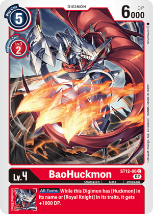 BaoHuckmon — Double Diamond Digimon Card Game card by sasasi