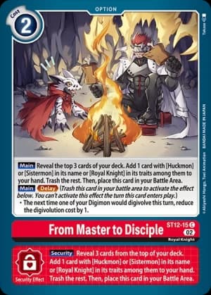 From Master to Disciple — Starter Deck 12: Jesmon Digimon Card Game card by Takase