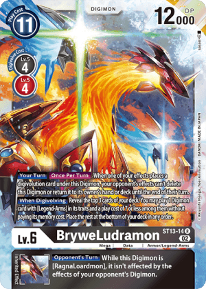 BryweLudramon — Infernal Ascension Digimon Card Game card by tomyu