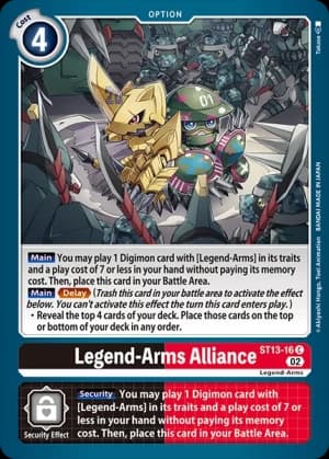 Legend-Arms Alliance — Starter Deck 13: Ragnaloardmon Digimon Card Game card by Akiyoshi Hongo, Toei Animation