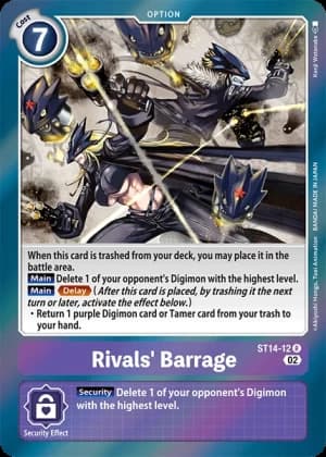 Rivals' Barrage — Digimon Card Game card