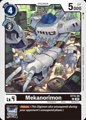 Mekanorimon — Battle of Omni Digimon Card Game card by Akiyoshi Hongō, Toei Animation