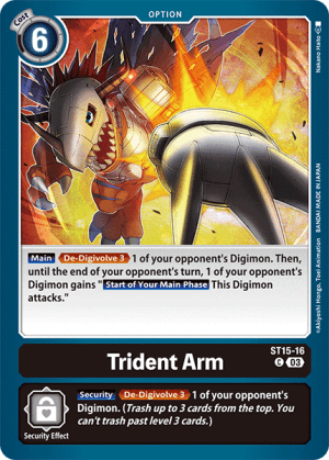 Trident Arm — Digimon Card Game card