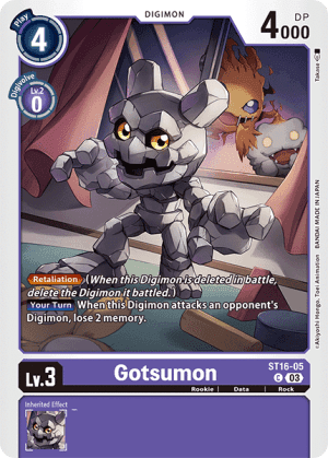 Gotsumon — Blast Ace Digimon Card Game card by Ishibashi Yosuke